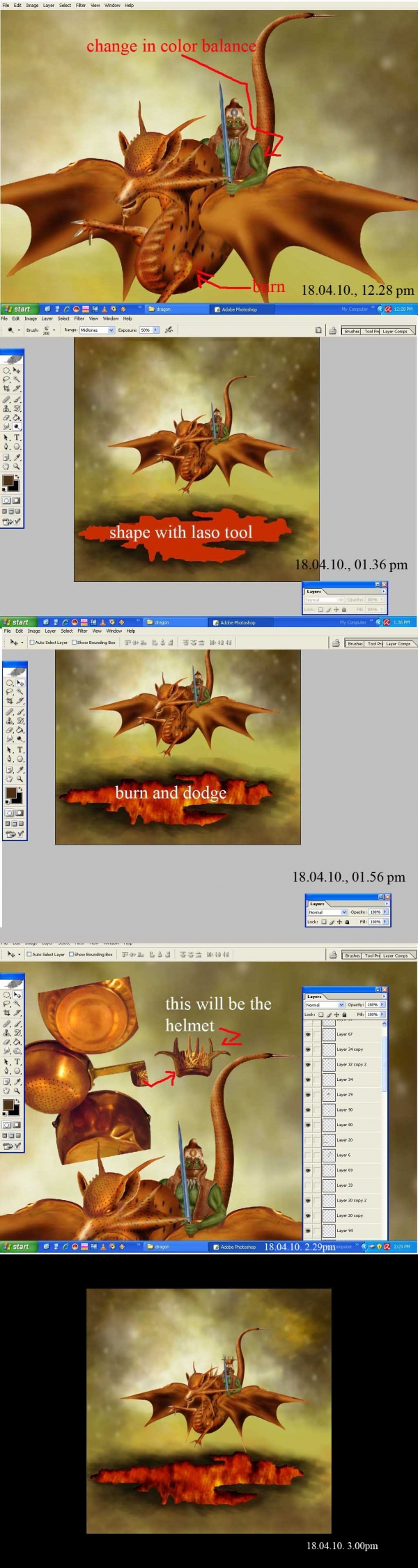 Creation of The Dragon Rider....!!: Step 4